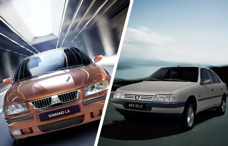 مقایسه سمند LX یا پژو 405 GLX